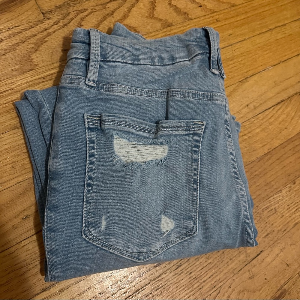 Good American Good Straight Fray Hem Jeans